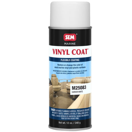 SEM Vinyl Coat - Carver White - 12oz - Life Raft Professionals