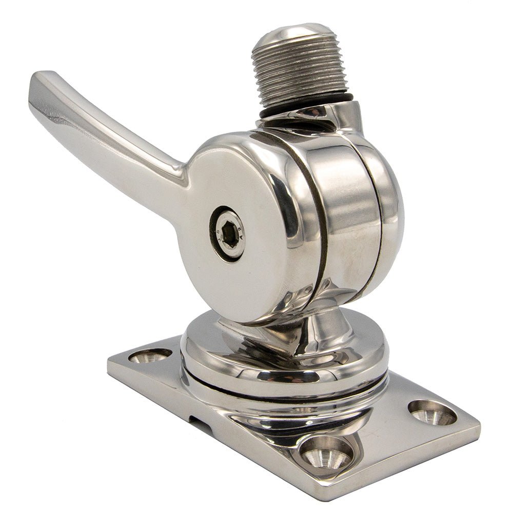 Shakespeare 6187 Sleek Compact Stainless Steel Rotatable 4-Way Ratchet Mount - Life Raft Professionals