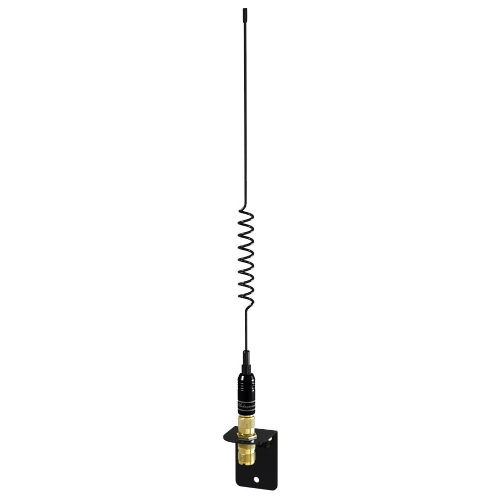 Shakespeare VHF 15in 5216 SS Black Whip Antenna - Bracket Included [5216] - Life Raft Professionals