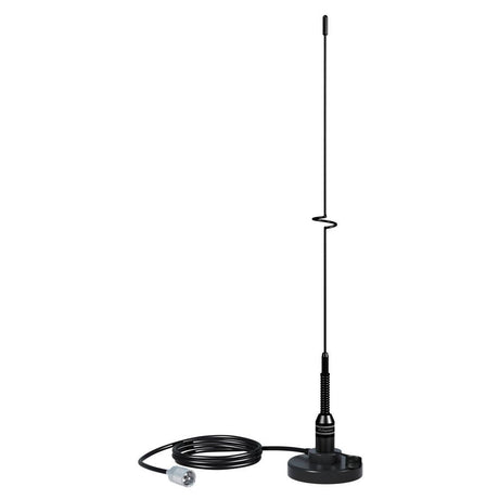 Shakespeare VHF 19" 5218 Black SS Whip Antenna - Magnetic Mount [5218] - Life Raft Professionals