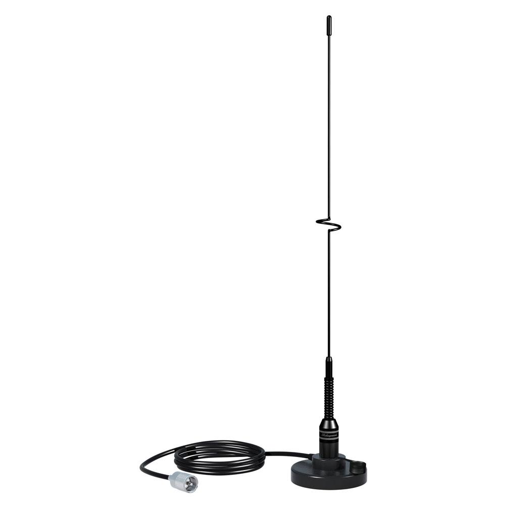 Shakespeare VHF 19" 5218 Black SS Whip Antenna - Magnetic Mount [5218] - Life Raft Professionals