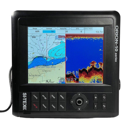 SI-TEX 10" Chartplotter/Sounder Combo w/Internal GPS C-MAP 4D Card - Life Raft Professionals