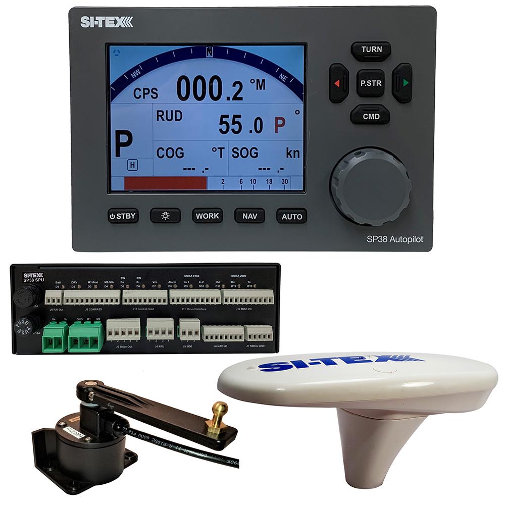 SI-TEX SP38-18 Autopilot Core Pack Including Compact GPS Compass RotaryFeedback, No Pump [SP38-18] - Life Raft Professionals