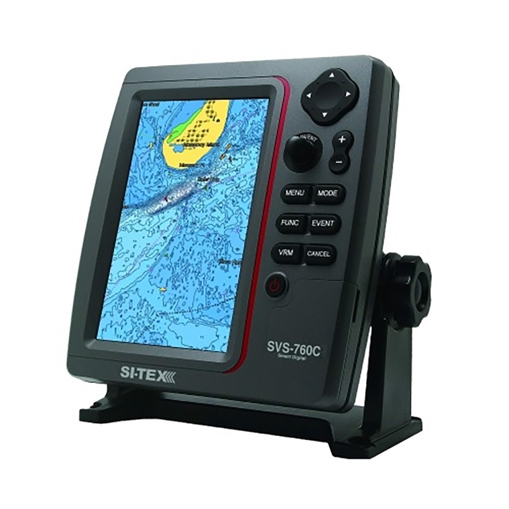 SI-TEX Standalone 7 GPS Chart Plotter System w/Color LCD, External GPS Antenna C-MAP 4D Card - Life Raft Professionals