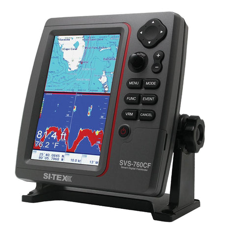 SI-TEX SVS-760CF Dual Frequency Chartplotter/Sounder w/ Navionics+ Flexible Coverage [SVS-760CF] - Life Raft Professionals