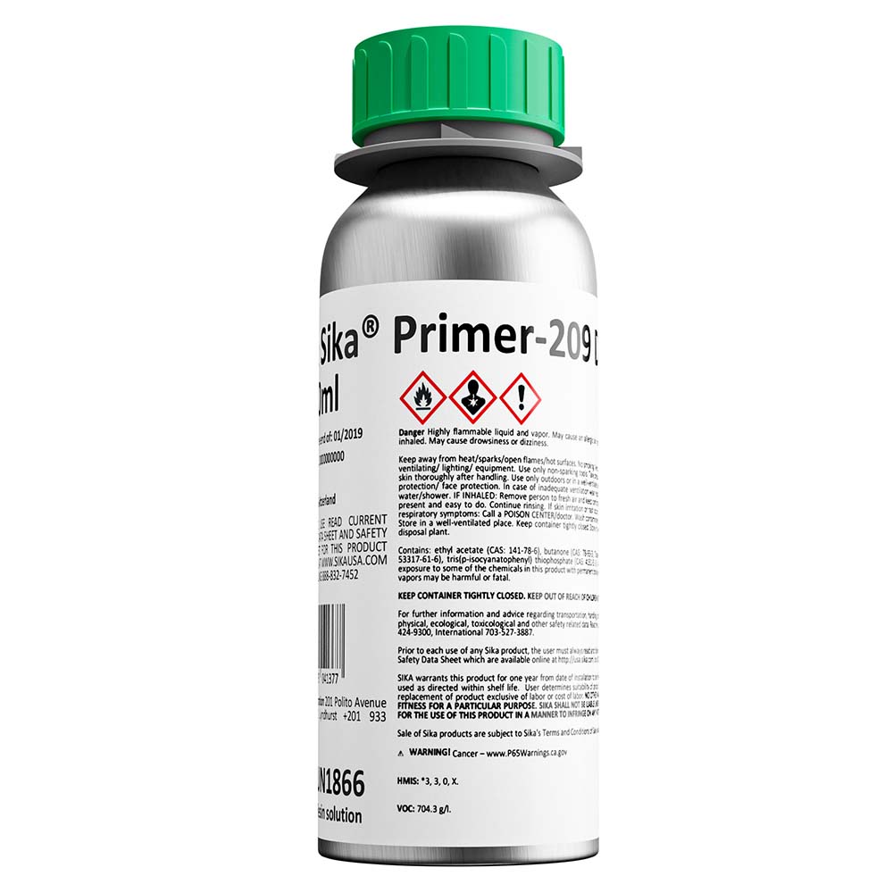 Sika Primer-209 D Black 250ml Bottle - Life Raft Professionals