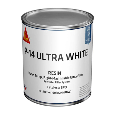 Sika SikaBiresin AP014 Polyester Fairing Compound White Base Quart Can BPO Hardener Required - Life Raft Professionals