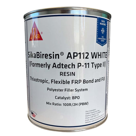 Sika SikaBiresin AP112 White Gallon BPO Hardener Required - Life Raft Professionals