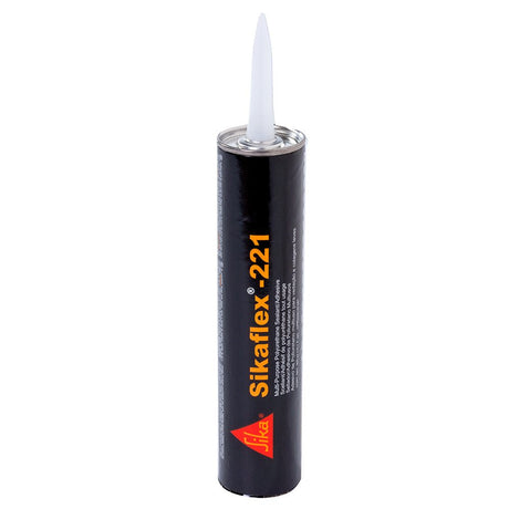 Sika Sikaflex 221 Multi-Purpose Polyurethane Sealant/Adhesive - 10.3oz (300ml) Cartridge - White - Life Raft Professionals