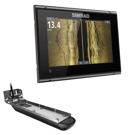 Simrad GO7 XSR Chartplotter/Fishfinder w/Active Imaging 3-in-1 Transom Mount Transducer C-MAP Discover Chart - Life Raft Professionals