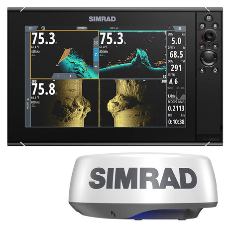 Simrad NSS12 evo3S Combo Multi-Function Chartplotter/Fishfinder Radar Bundle HALO20+ - No HDMI Video Outport - Life Raft Professionals