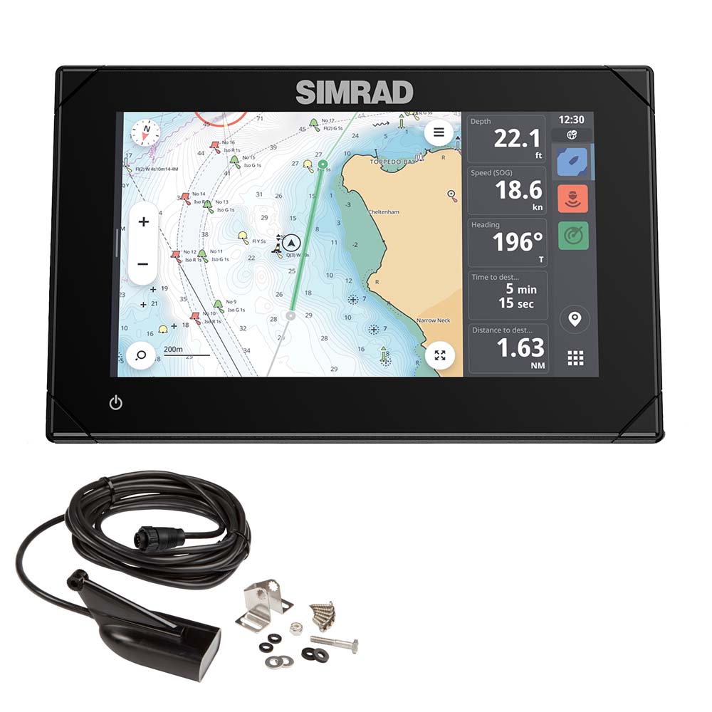 Simrad NSX 3007 7" Combo Chartplotter Fishfinder w/HDI Transducer - Life Raft Professionals