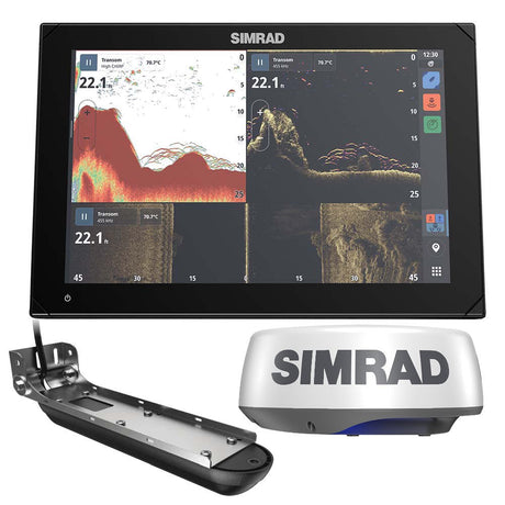 Simrad NSX 3012 Radar Bundle - HALO20+ Radar Dome Active Imaging 3-in-1 Transducer - Life Raft Professionals
