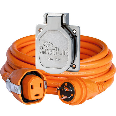 SmartPlug 30 AMP Dual Configuration Cordset Stainless Steel Inlet Combo - 50 - Life Raft Professionals