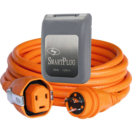 SmartPlug 30 AMP SmartPlug/Twist Type Cordset w/Grey Inlet Cover- 50 - Life Raft Professionals