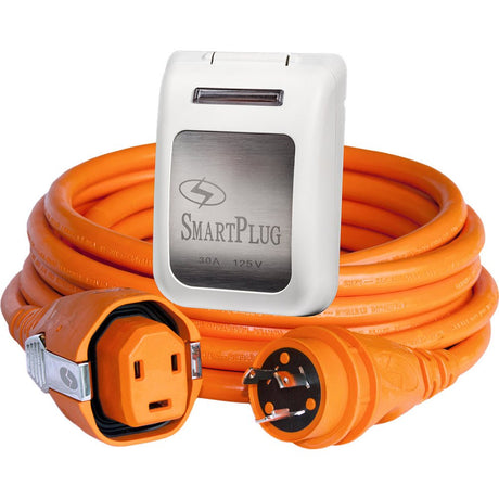 SmartPlug 30 AMP SmartPlug/Twist Type Cordset w/White Inlet Cover- 50 - Life Raft Professionals