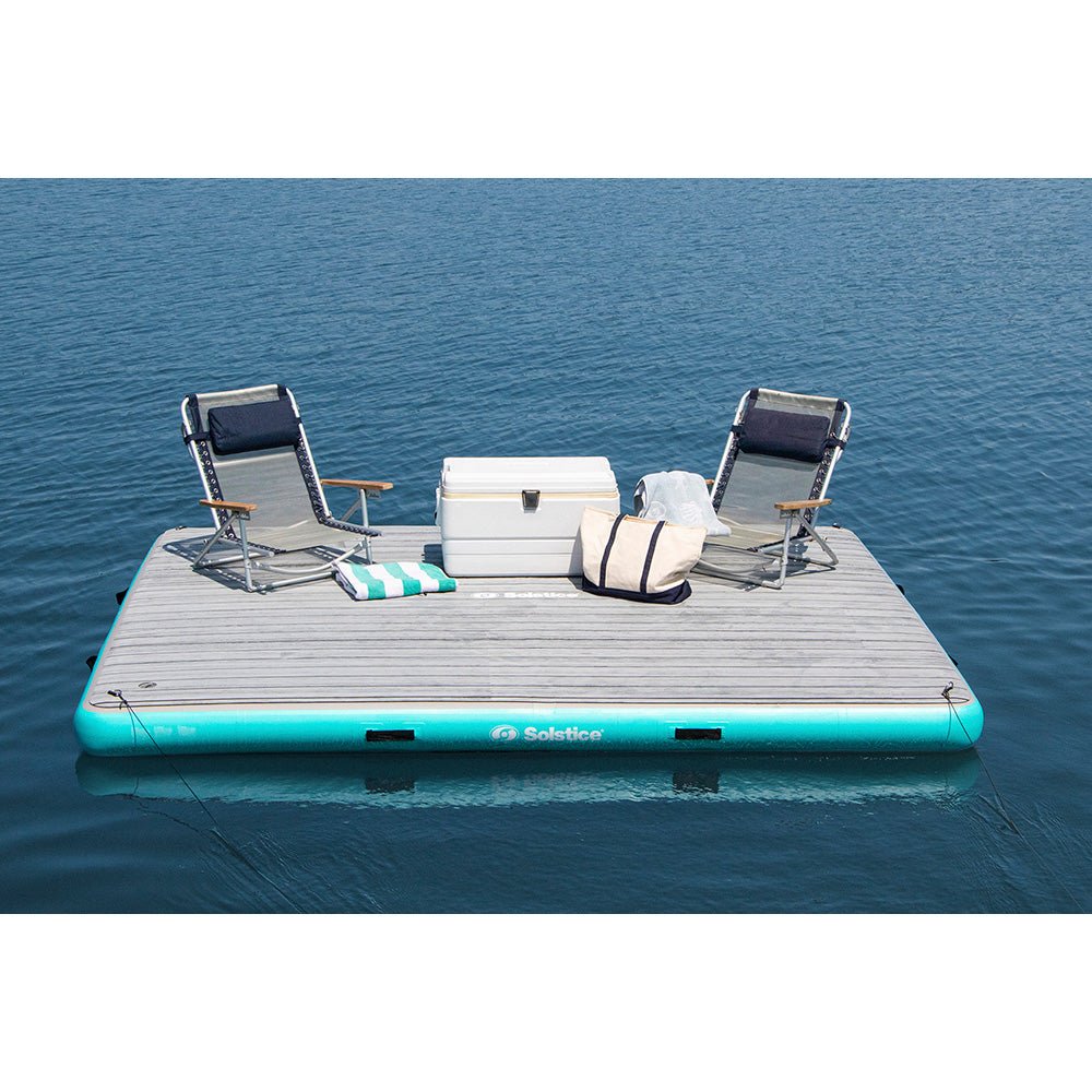 Solstice Watersports 10 x 8 Luxe Dock w/Traction Pad Ladder - Life Raft Professionals