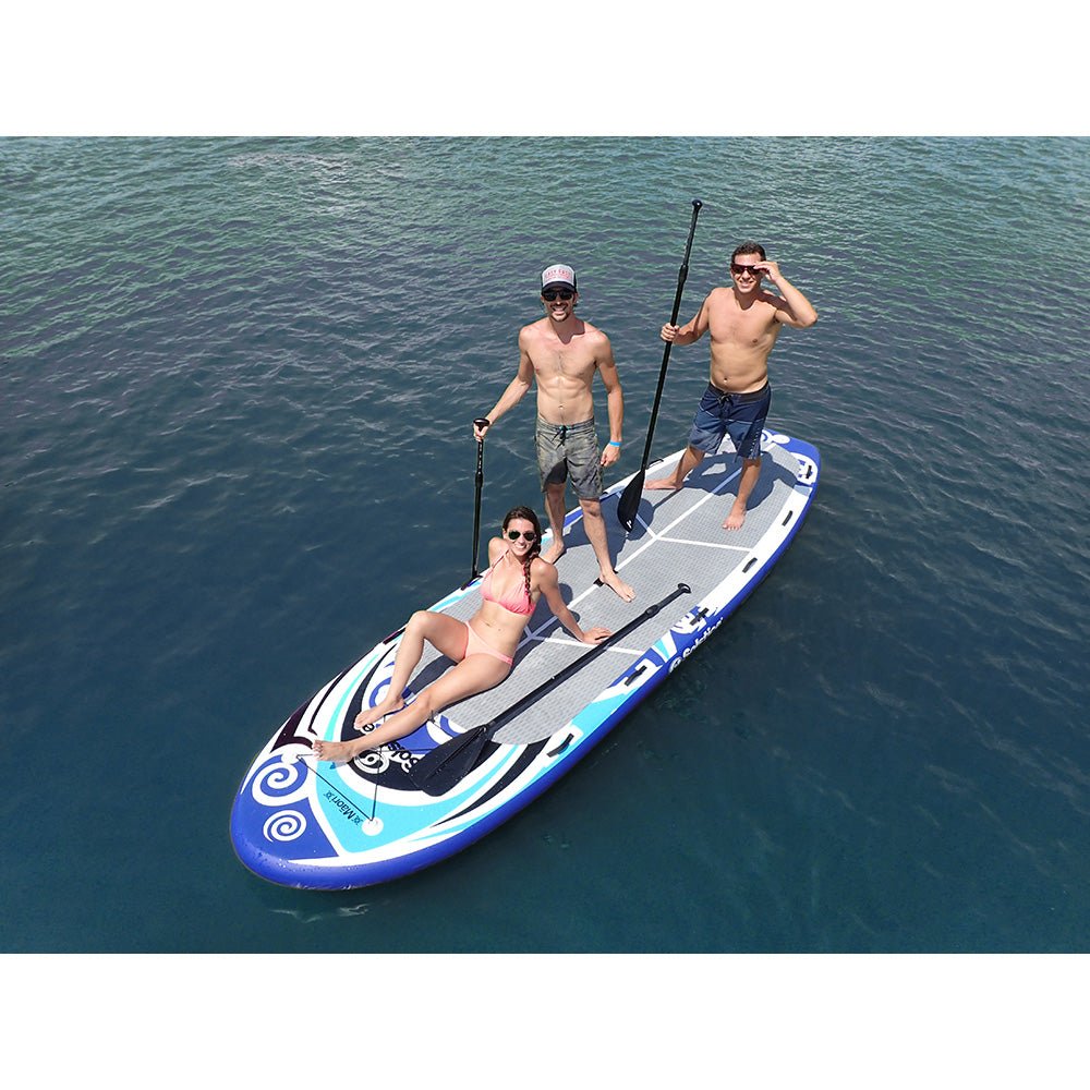 Solstice Watersports 16 Maori Giant Inflatable Stand-Up Paddleboard w/Leash 4 Paddles - Life Raft Professionals