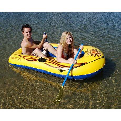 Solstice Watersports Sunskiff 2-Person Inflatable Boat Kit w/Oars Pump - Life Raft Professionals