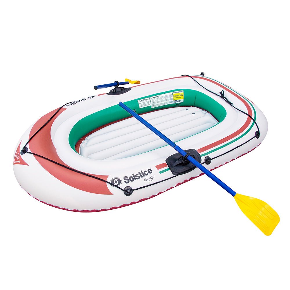 Solstice Watersports Voyager 2-Person Inflatable Boat Kit w/Oars Pump - Life Raft Professionals