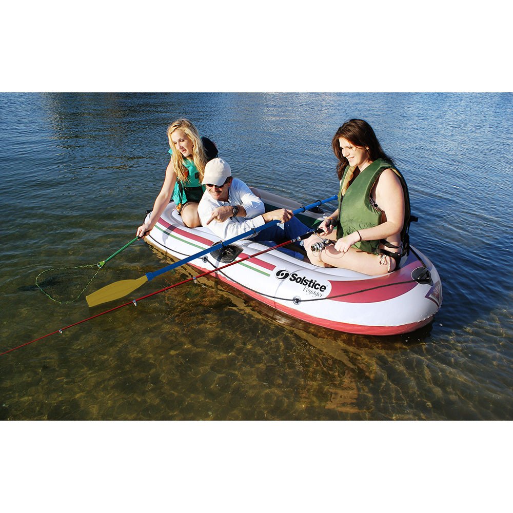 Solstice Watersports Voyager 3-Person Inflatable Boat Kit w/Oars Pump - Life Raft Professionals
