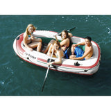 Solstice Watersports Voyager 4-Person Inflatable Boat Kit w/Oars Pump - Life Raft Professionals