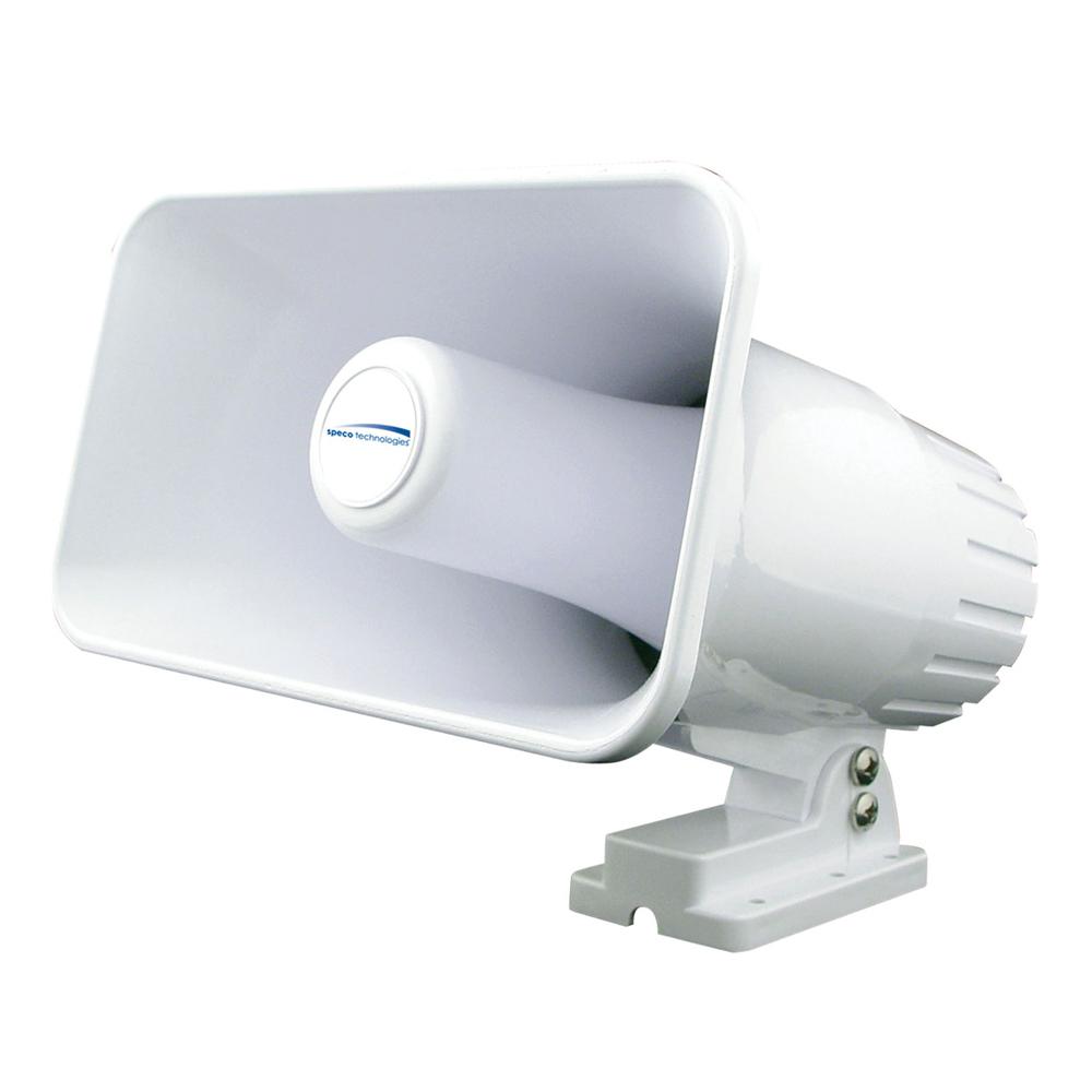 Speco 4" x 6" Weatherproof PA Speaker Horn - White [SPC12RP] - Life Raft Professionals