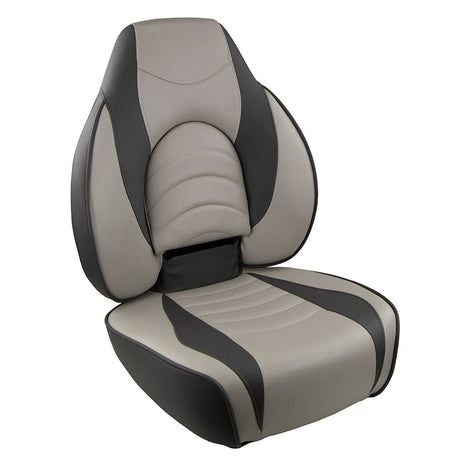 Springfield Fish Pro High Back Folding Seat - Charcoal/Grey - Life Raft Professionals