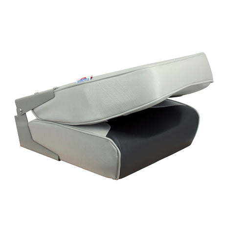 Springfield High Back Multi-Color Folding Seat - Grey/Charcoal - Life Raft Professionals