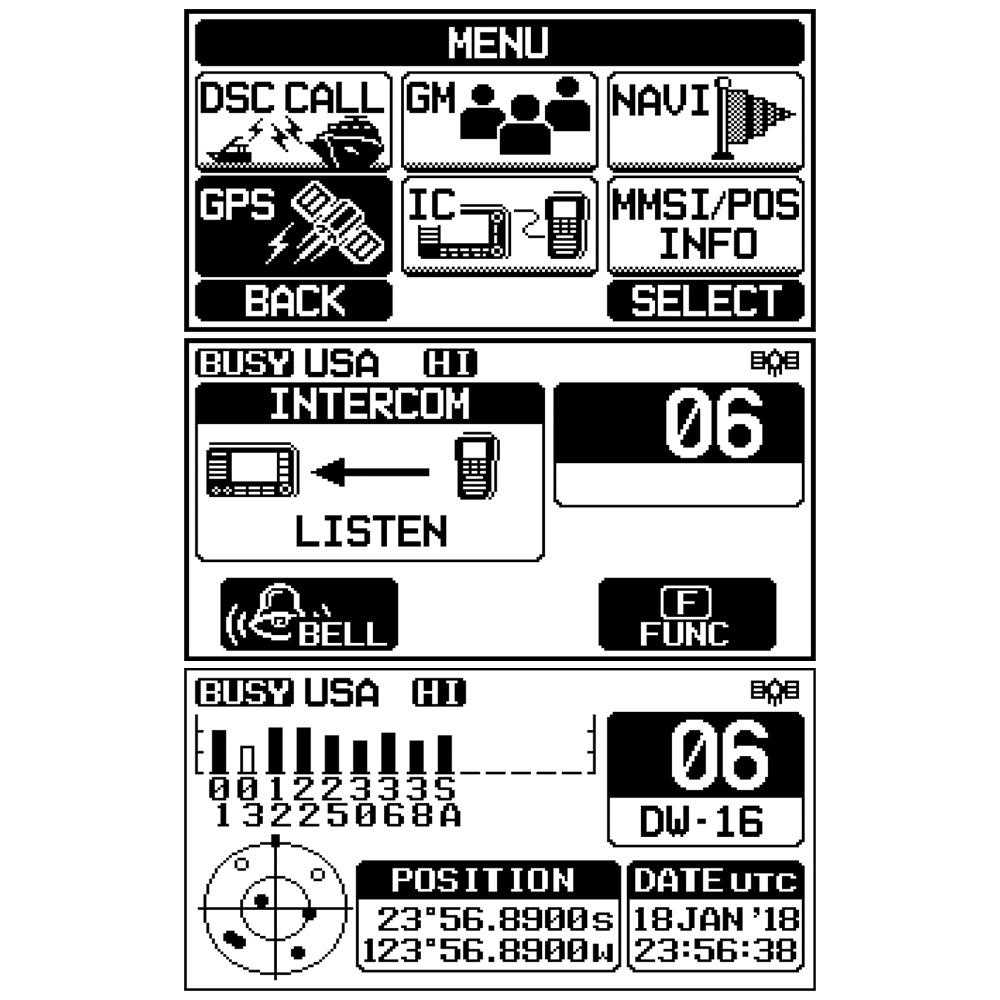 Standard Horizon GX1800G Fixed Mount VHF w/GPS - Black [GX1800GB] - Life Raft Professionals