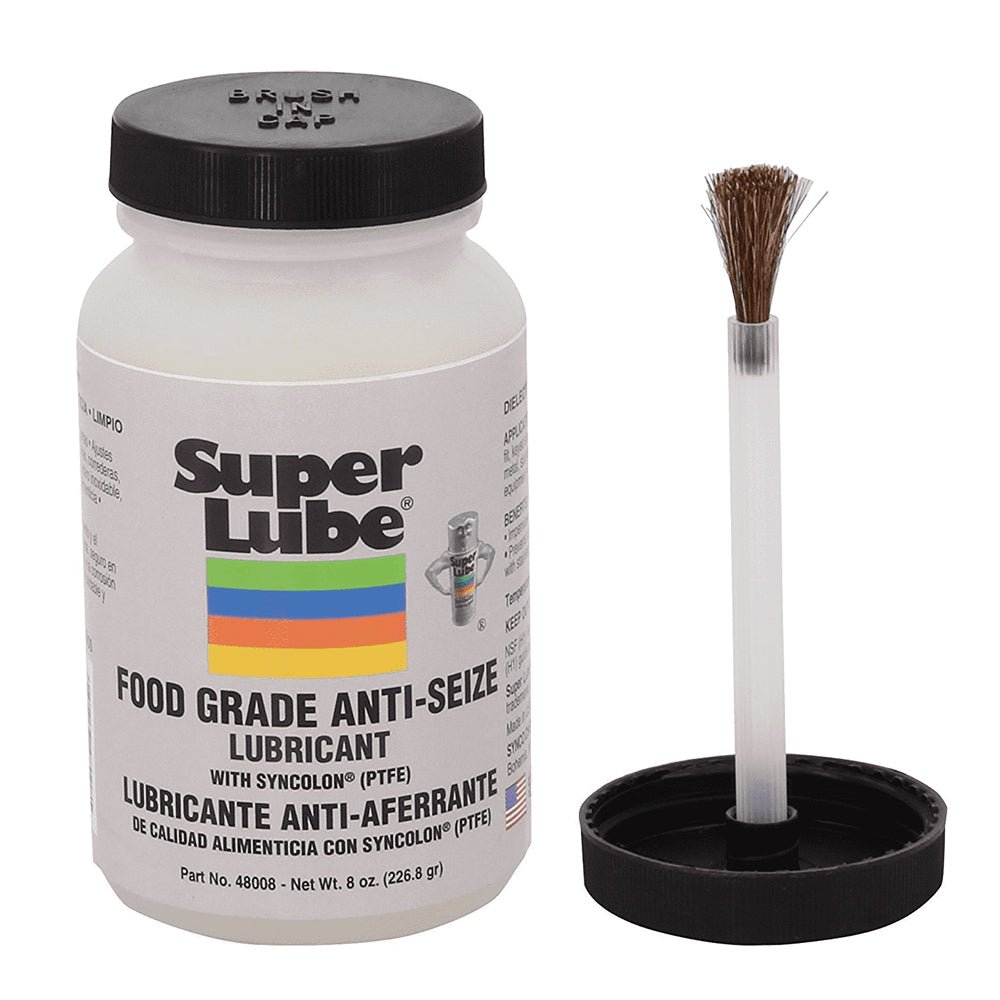 Super Lube Food Grade Anti-Seize w/Syncolon (PTFE) - 8oz Brush Bottle - Life Raft Professionals