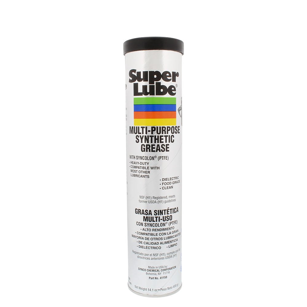 Super Lube Multi-Purpose Synthetic Grease w/Syncolon (PTFE) - 14.1oz Cartridge - Life Raft Professionals