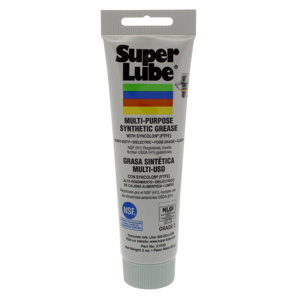 Super Lube Multi-Purpose Synthetic Grease w/Syncolon (PTFE) - 3oz Tube - Life Raft Professionals