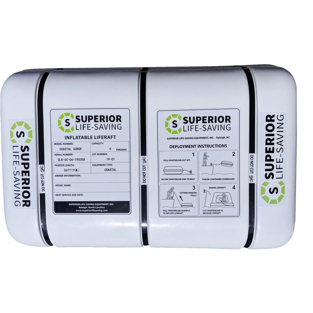 Superior ISO Wave Racer Life Raft, 4 - 12 Person - Life Raft Professionals