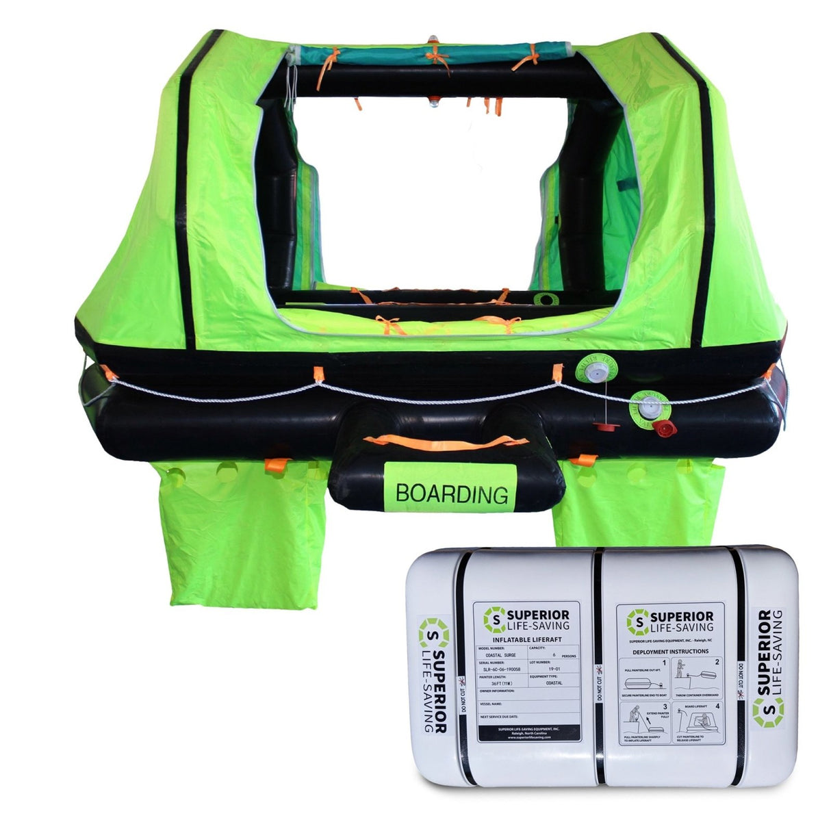 Superior Life-Saving ISO Wave Breaker Self-Righting Life Raft, 4-12 Person - Life Raft Professionals