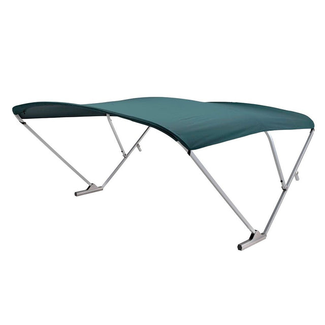 SureShade Power Bimini - Clear Anodized Frame - Green Fabric - Life Raft Professionals