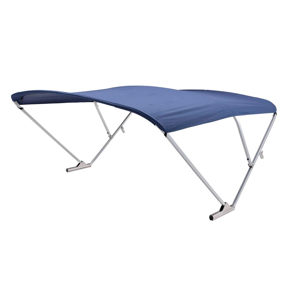 SureShade Power Bimini - Clear Anodized Frame - Navy Fabric - Life Raft Professionals