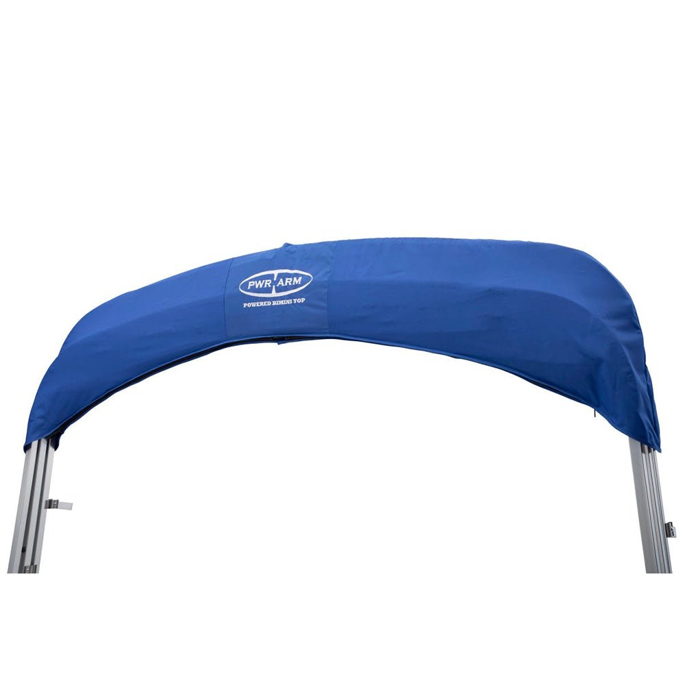 SureShade Power Bimini - Clear Anodized Frame - Pacific Blue Fabric - Life Raft Professionals