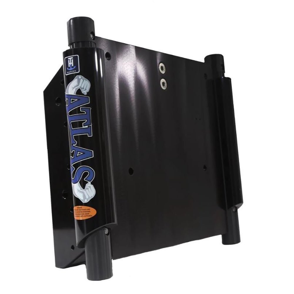 T-H Marine ATLAS 8" Set Back Hydraulic Jack Plate - Glossy Black Anodized - Life Raft Professionals