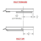 TACO 11-1/8" x 24" Manual Seat Slide - Life Raft Professionals