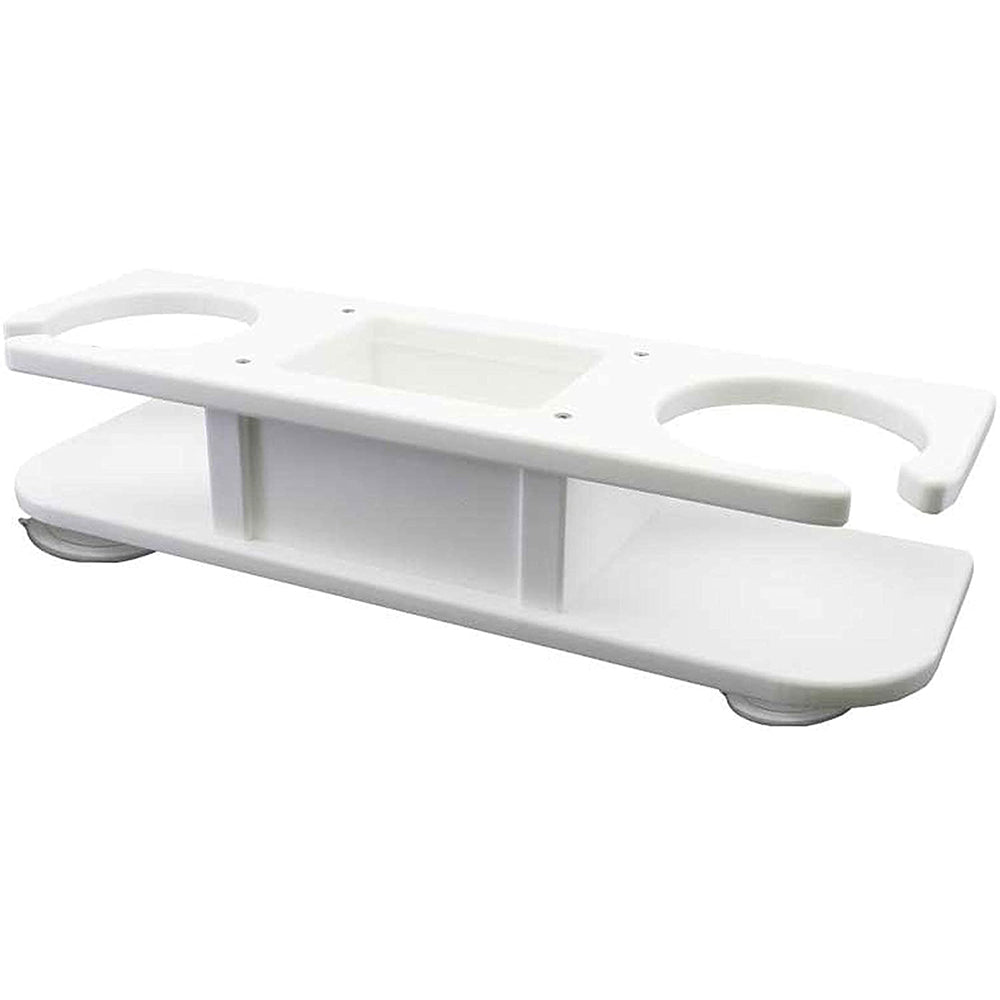 TACO 2-Drink Poly Holder w/Catch-All - White - Life Raft Professionals