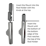 TACO ShadeFin Mini Rod Holder Mount - Life Raft Professionals
