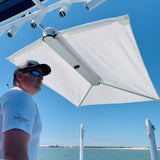 TACO ShadeFin w/White Fabric, Bag Fixed Rod Holder Mount Kit - Life Raft Professionals