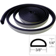 TACO Weather Seal - 10'L x 1/4"H x 3/8"W - Black - Life Raft Professionals