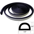 TACO Weather Seal - 10'L x 3/8"H x "W - Black - Life Raft Professionals