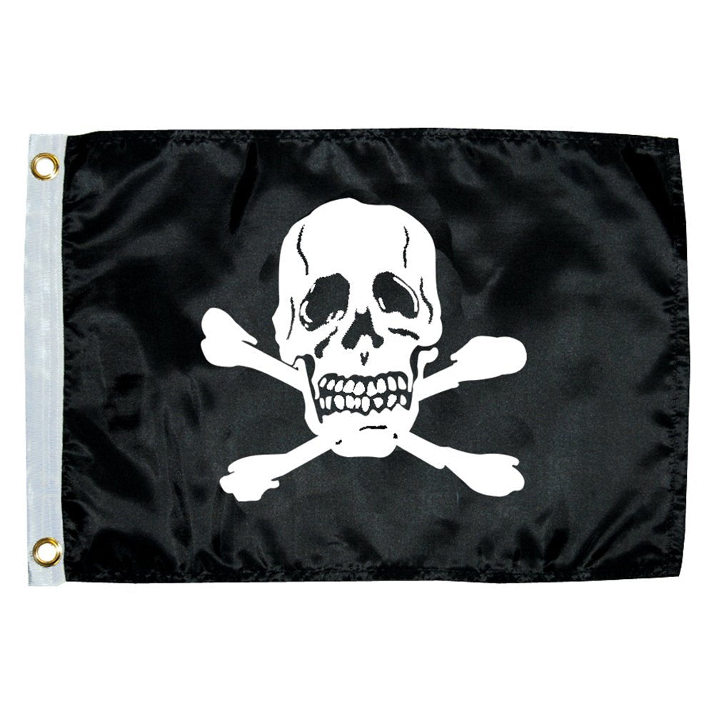 Taylor Made 12" x 18" Jolly Roger Novelty Flag - Life Raft Professionals