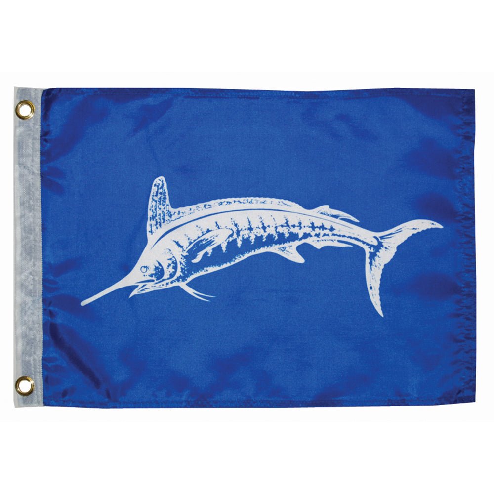 Taylor Made 12" x 18" White Marlin Flag - Life Raft Professionals