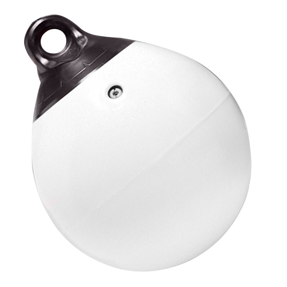 Taylor Made 21" Tuff End Inflatable Vinyl Buoy - White - Life Raft Professionals