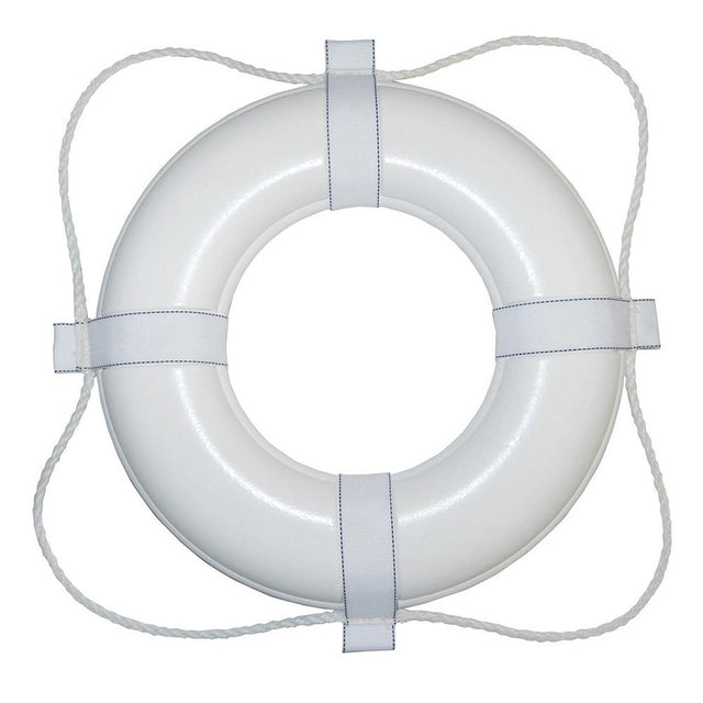 Taylor Made Foam Ring Buoy - 20" - White w/White Grab Line [360] - Life Raft Professionals