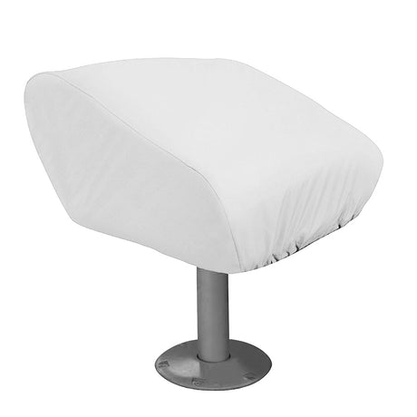 Taylor Made Folding Pedestal Boat Seat Cover - Vinyl White - Life Raft Professionals